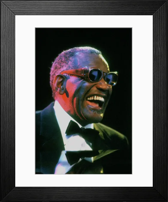 Framed Print : Ray Charles Performing Framed Print : Ray Charles Performing