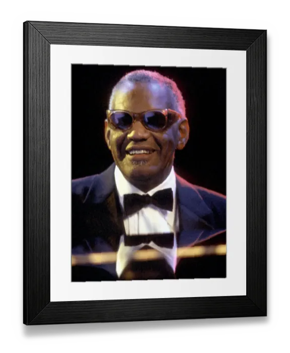 Framed Print : Ray Charles Performing Framed Print : Ray Charles Performing