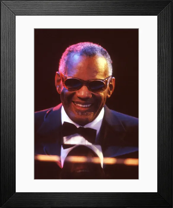 Framed Print : Ray Charles Performing Framed Print : Ray Charles Performing