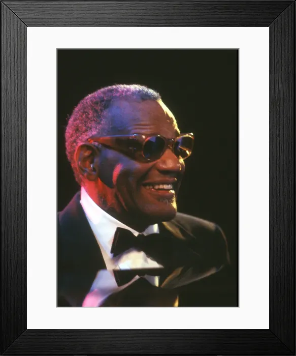 Framed Print : Ray Charles Performing Framed Print : Ray Charles Performing