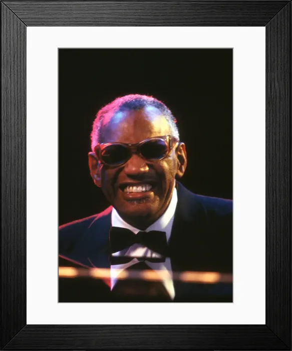 Framed Print : Ray Charles Performing Framed Print : Ray Charles Performing