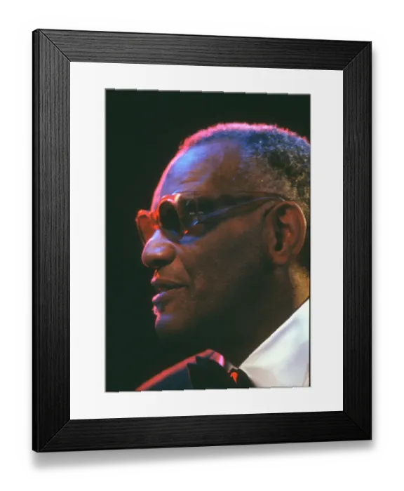Framed Print : Ray Charles Performing Framed Print : Ray Charles Performing
