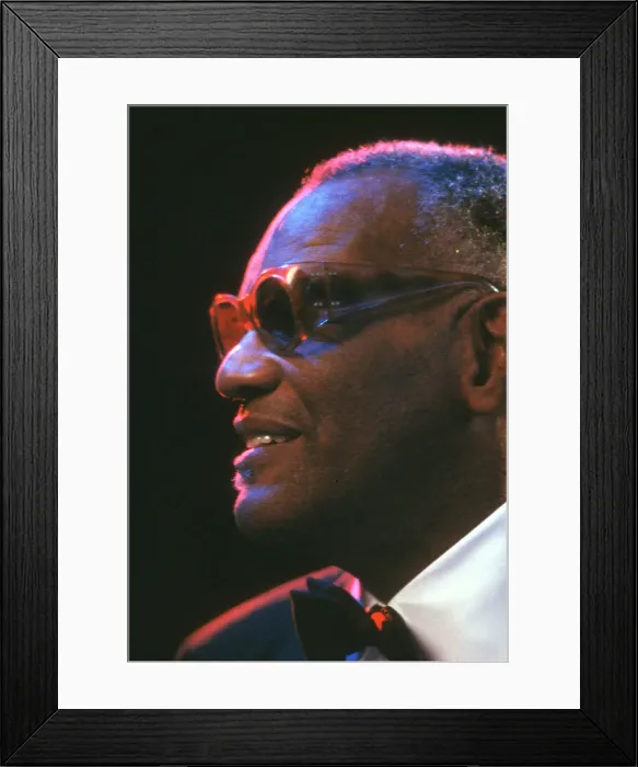 Framed Print : Ray Charles Performing Framed Print : Ray Charles Performing