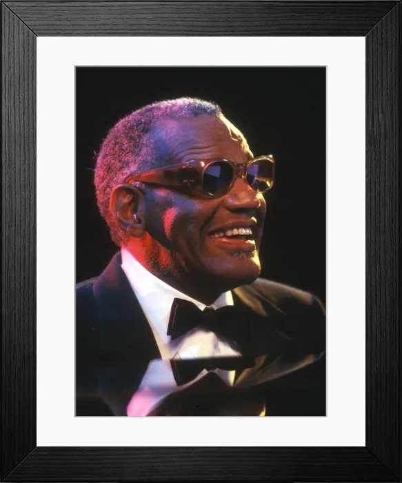 Framed Print : Ray Charles Performing Framed Print : Ray Charles Performing