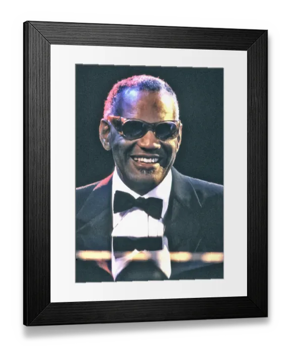 Framed Print : Ray Charles Performing Framed Print : Ray Charles Performing