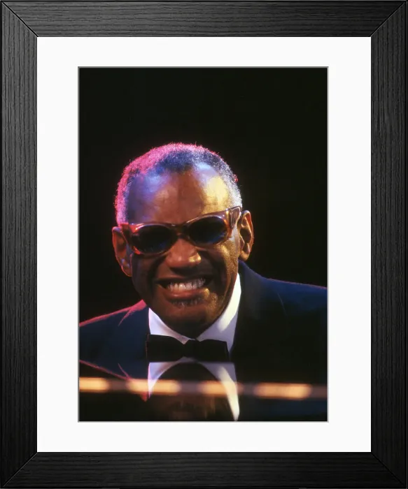 Framed Print : Ray Charles Performing Framed Print : Ray Charles Performing