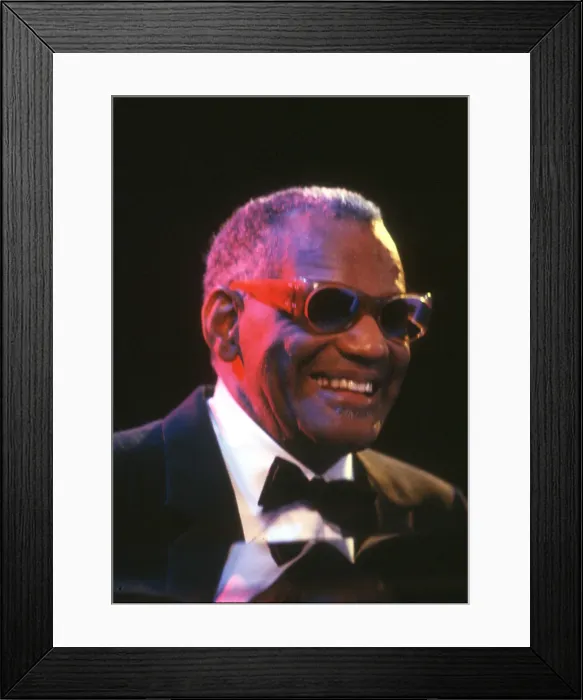 Framed Print : Ray Charles Performing Framed Print : Ray Charles Performing