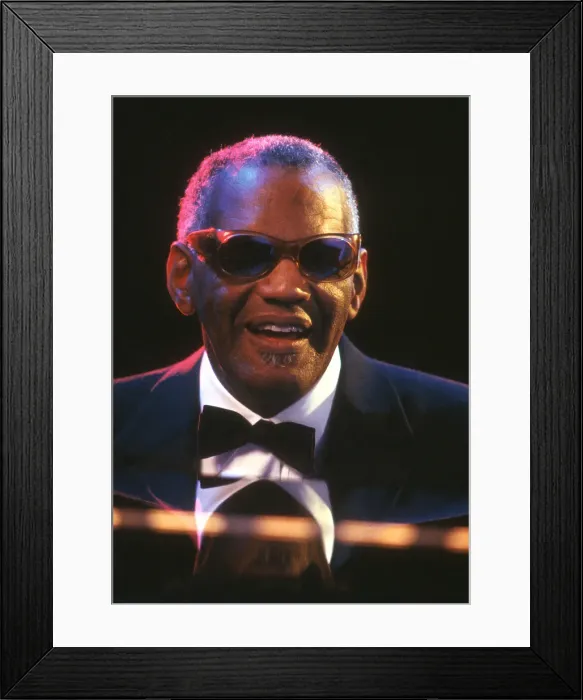 Framed Print : Ray Charles Performing Framed Print : Ray Charles Performing