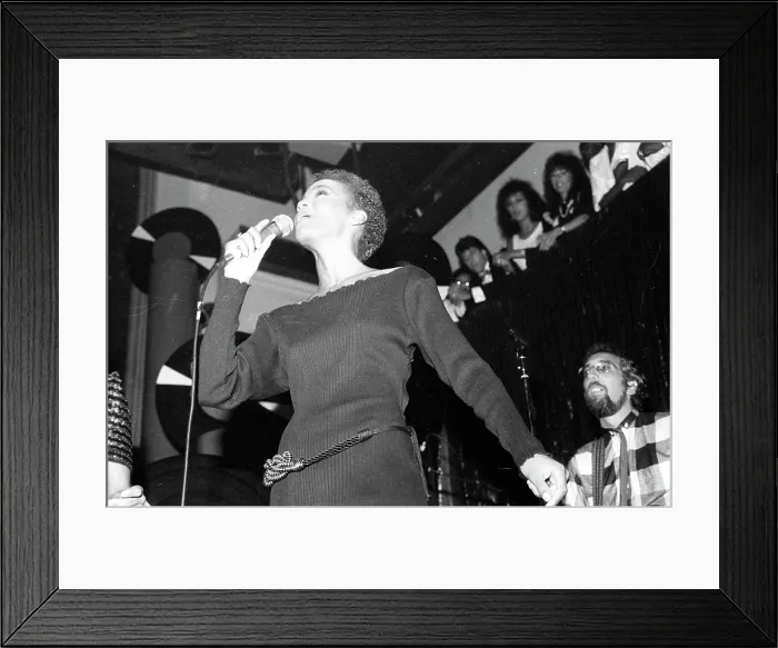Framed Print : Whitney Houston Performing In NY Framed Print : Whitney Houston Performing In NY