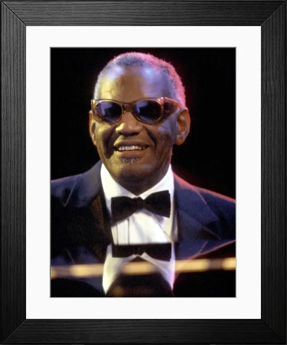 Framed Print : Ray Charles Performing Framed Print : Ray Charles Performing