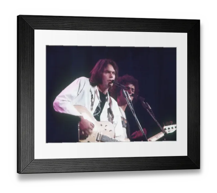 Framed Print : Neil Young Performing Framed Print : Neil Young Performing