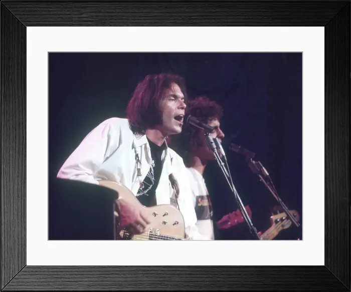 Framed Print : Neil Young Performing Framed Print : Neil Young Performing