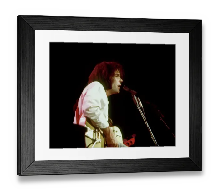 Framed Print : Neil Young Performing Framed Print : Neil Young Performing