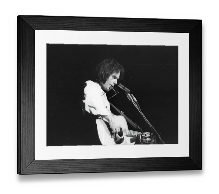 Framed Print : Neil Young Performing Framed Print : Neil Young Performing