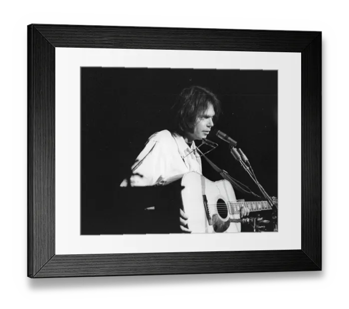 Framed Print : Neil Young Performing Framed Print : Neil Young Performing
