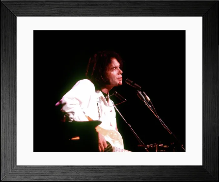 Framed Print : Neil Young Performing Framed Print : Neil Young Performing
