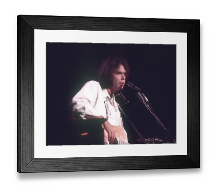 Framed Print : Neil Young Performing Framed Print : Neil Young Performing