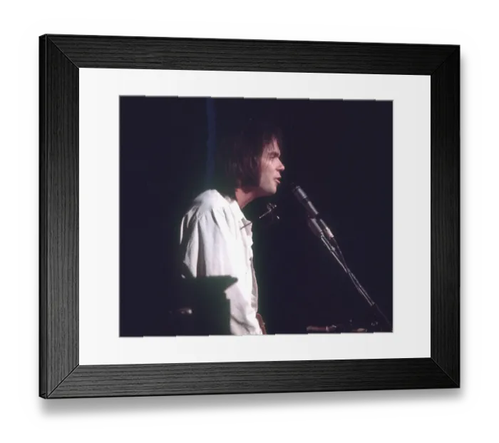 Framed Print : Neil Young Performing Framed Print : Neil Young Performing