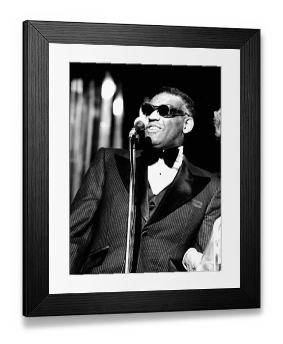 Framed Print : Ray Charles Performing Framed Print : Ray Charles Performing