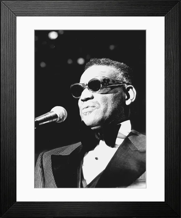 Framed Print : Ray Charles Performing Framed Print : Ray Charles Performing
