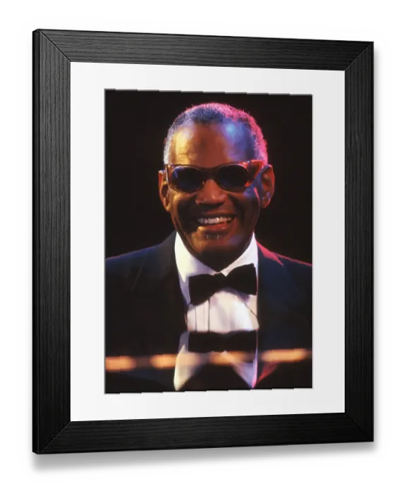 Framed Print : Ray Charles Performing Framed Print : Ray Charles Performing
