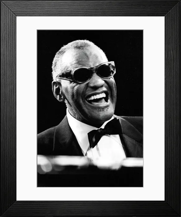 Framed Print : Ray Charles Performing Framed Print : Ray Charles Performing