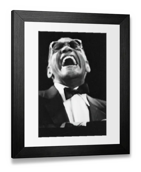 Framed Print : Ray Charles Performing Framed Print : Ray Charles Performing