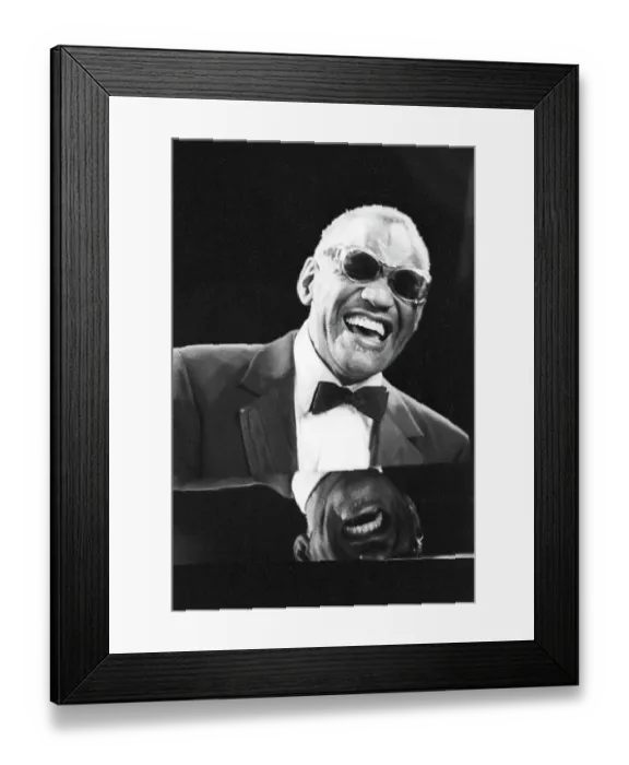Framed Print : Ray Charles Performing Framed Print : Ray Charles Performing