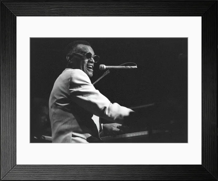Framed Print : Ray Charles Performing Framed Print : Ray Charles Performing