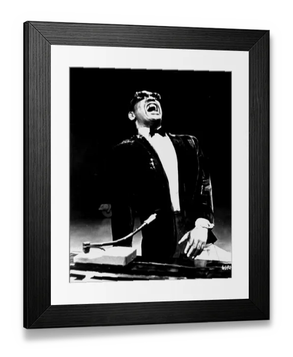 Framed Print : Ray Charles Performing Framed Print : Ray Charles Performing