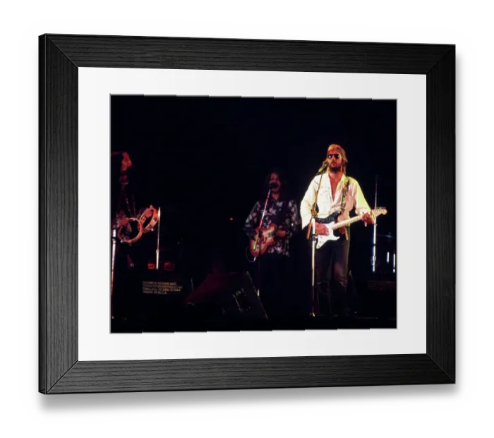 Framed Print : Clapton Performing Framed Print : Clapton Performing