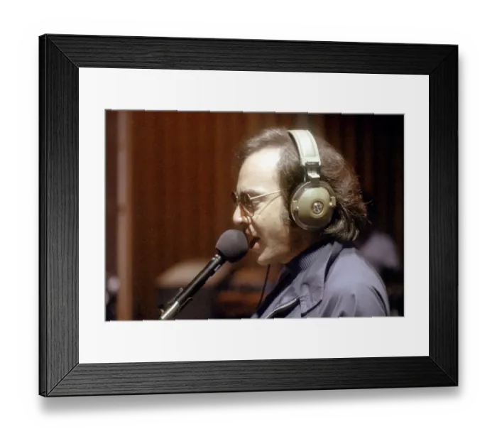 Framed Print : Neil Diamond Recording Framed Print : Neil Diamond Recording