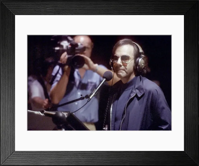 Framed Print : Neil Diamond Recording Framed Print : Neil Diamond Recording