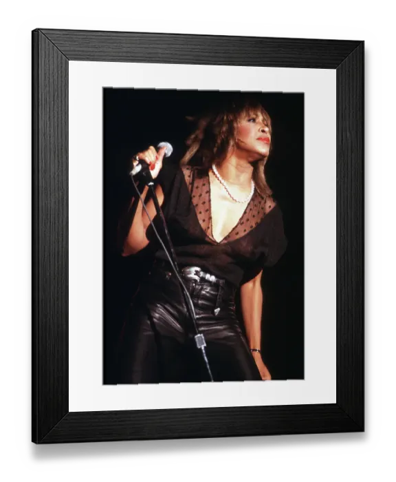 Framed Print : Tina Turner Performs On A TV Show Framed Print : Tina Turner Performs On A TV Show