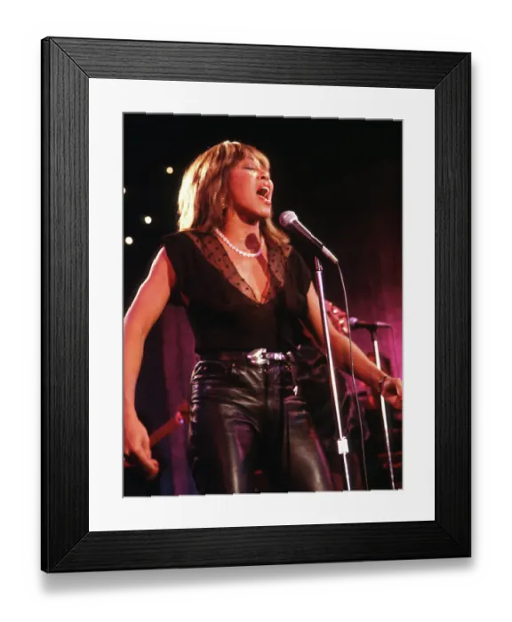 Framed Print : Tina Turner Performs On A TV Show Framed Print : Tina Turner Performs On A TV Show