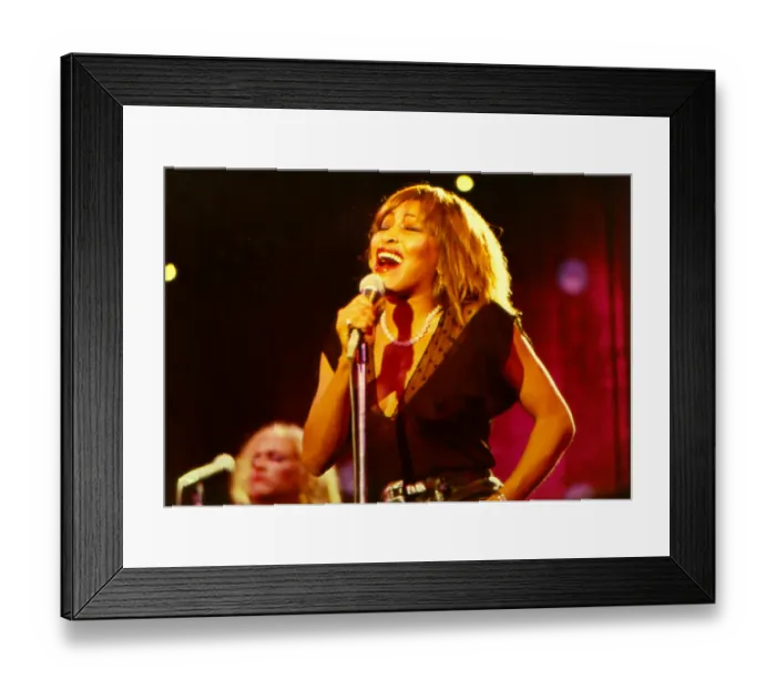 Framed Print : Tina Turner Performs On A TV Show Framed Print : Tina Turner Performs On A TV Show