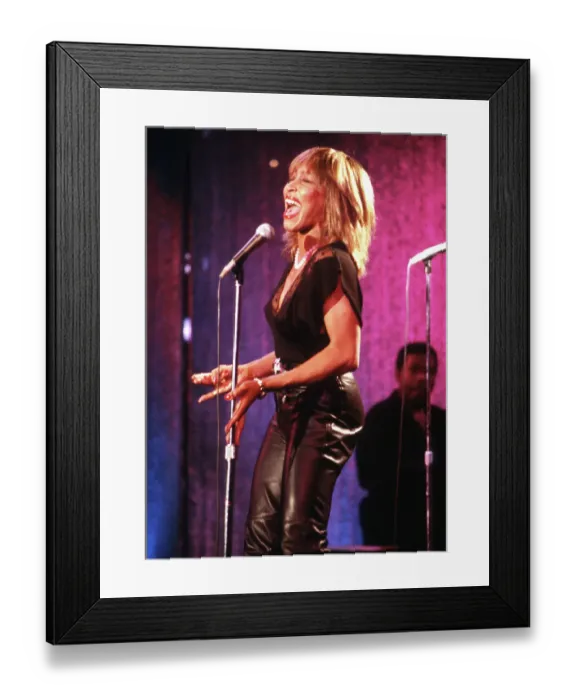 Framed Print : Tina Turner Performs On A TV Show Framed Print : Tina Turner Performs On A TV Show