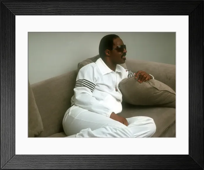 Framed Print : Stevie Wonder Portrait Session At Home Framed Print : Stevie Wonder Portrait Session At Home