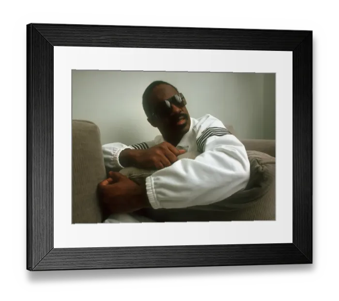 Framed Print : Stevie Wonder Portrait Session At Home Framed Print : Stevie Wonder Portrait Session At Home
