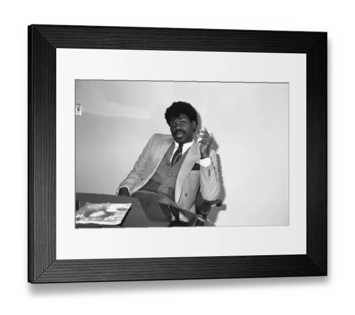 Framed Print : Howard Johnson Portrait Session For Right On! Magazine