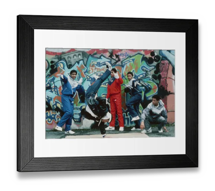 Framed Print : Breakdancers in New York Framed Print : Breakdancers in New York