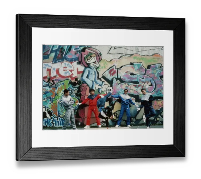 Framed Print : Breakdancers in New York Framed Print : Breakdancers in New York