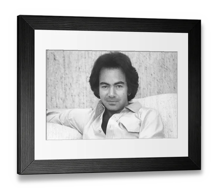 Framed Print : Neil Diamond Portrait Session At Home Framed Print : Neil Diamond Portrait Session At Home