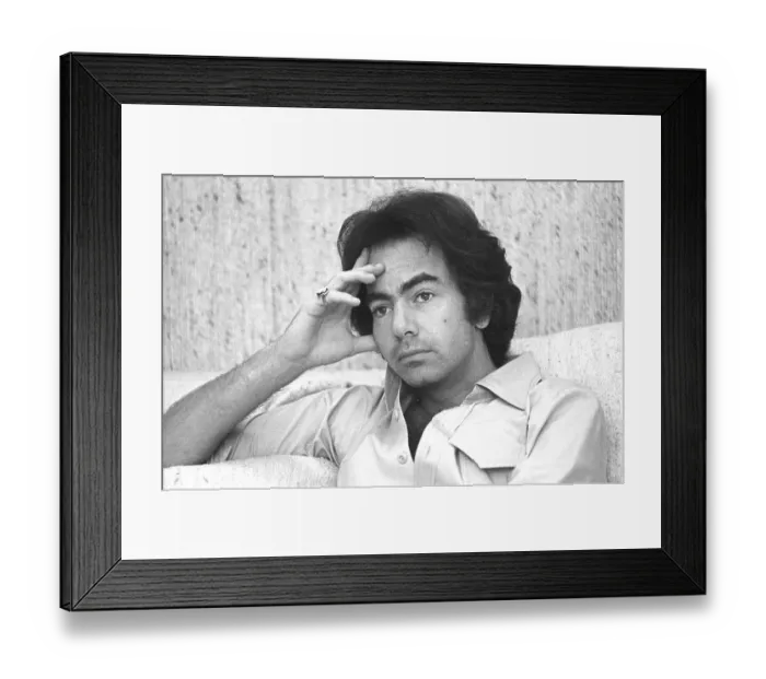 Framed Print : Neil Diamond Portrait Session At Home Framed Print : Neil Diamond Portrait Session At Home
