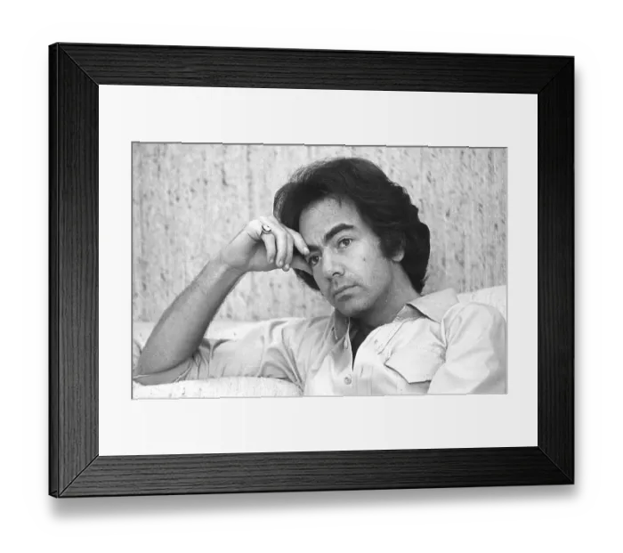Framed Print : Neil Diamond Portrait Session At Home Framed Print : Neil Diamond Portrait Session At Home