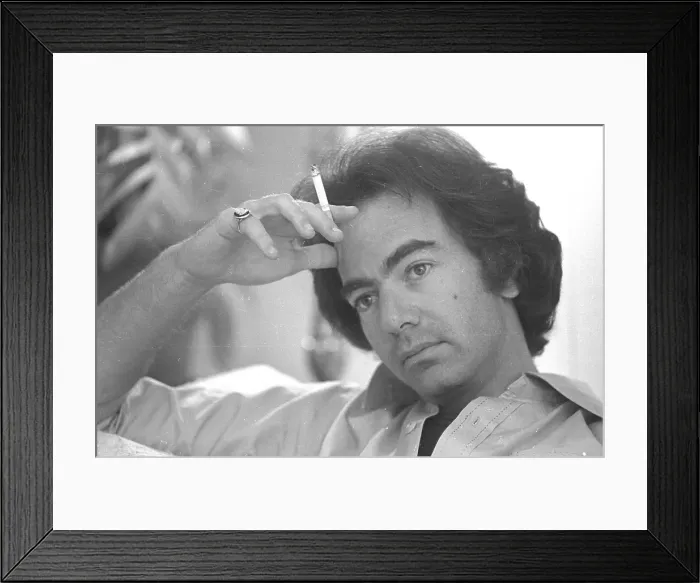 Framed Print : Neil Diamond Portrait Session At Home Framed Print : Neil Diamond Portrait Session At Home