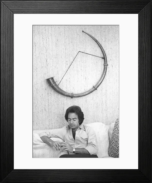 Framed Print : Neil Diamond Portrait Session At Home Framed Print : Neil Diamond Portrait Session At Home
