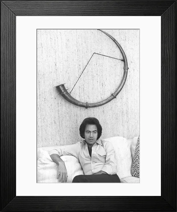 Framed Print : Neil Diamond Portrait Session At Home Framed Print : Neil Diamond Portrait Session At Home