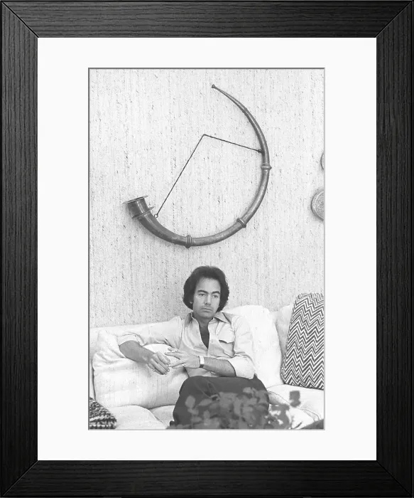 Framed Print : Neil Diamond Portrait Session At Home Framed Print : Neil Diamond Portrait Session At Home