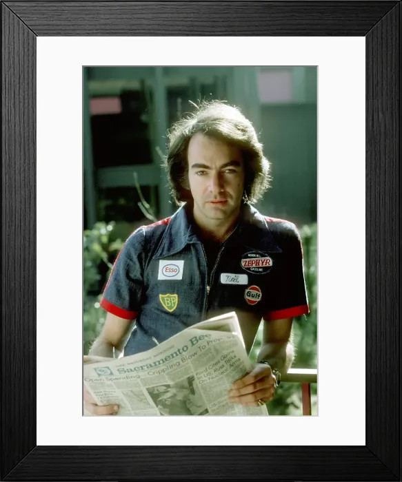 Framed Print : Neil Diamond Blue Jumpsuit Framed Print : Neil Diamond Blue Jumpsuit